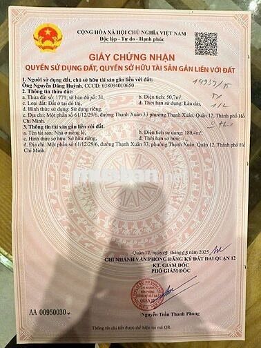 Nhà mới 1T, 1 Lửng, 2 lầu, Thạnh Xuân 33, cầu Ba Tấn, hẻm ôtô