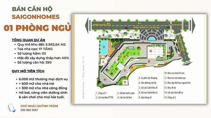 BÁN CĂN HỘ 1 PHÒNG NGỦ – TẦNG 8 – SAIGON HOME, BÌNH TÂN – GIÁ CHỈ 2 TỶ