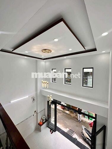Nhà mới 1T, 1 Lửng, 2 lầu, Thạnh Xuân 33, cầu Ba Tấn, hẻm ôtô