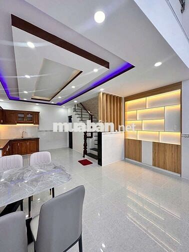 Nhà mới 1T, 1 Lửng, 2 lầu, Thạnh Xuân 33, cầu Ba Tấn, hẻm ôtô