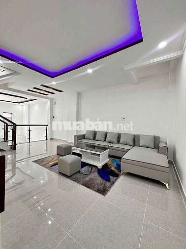 Nhà mới 1T, 1 Lửng, 2 lầu, Thạnh Xuân 33, cầu Ba Tấn, hẻm ôtô