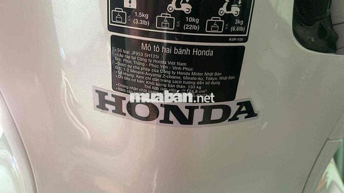 Honda SH 125 2023 ABS màu trắng