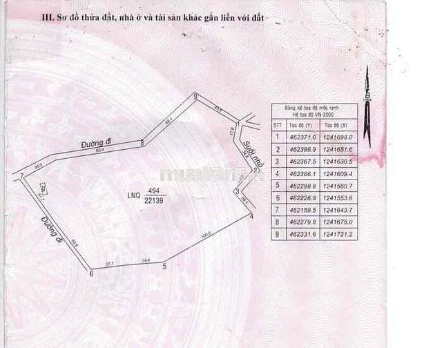 Chính chủ định cư nước ngoài cần bán lô đất CLN xã thuận hòa, bình thu