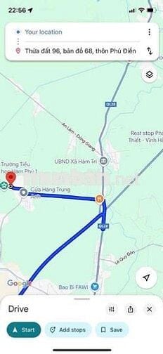 Chính chủ định cư nước ngoài cần bán lô đất mt đường nhựa xã hàm phú,