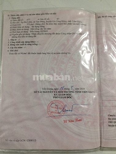Bán nhà mặt tiền DT871, gò công, tiền giang