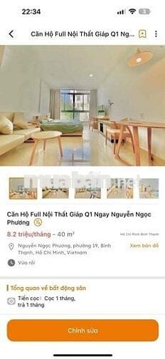 Căn Hộ Full Nội Thất Giáp Q1 Ngay Cù Lao