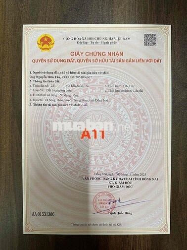 đất thổ cư giá rẻ trảng bom đồng nai