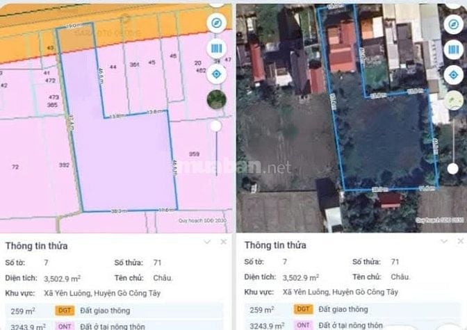 Chính chủ bán lô đất 3500m2 mặt tiền Quốc lộ 50 