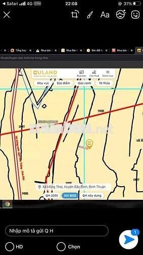 Chính chủ bán nhanh 5200m khu Hồng Thái - Bắc Bình - Bình Thuận