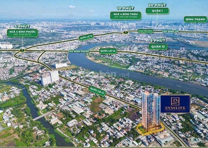 Giá ưu đãi cho khách hàng đầu tư Symlife chỉ 38tr/m2 ngay MT QL13 