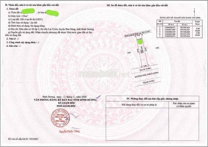 Cần bán 150m2 sổ sẵn ngay chợ đêm bàu bàng