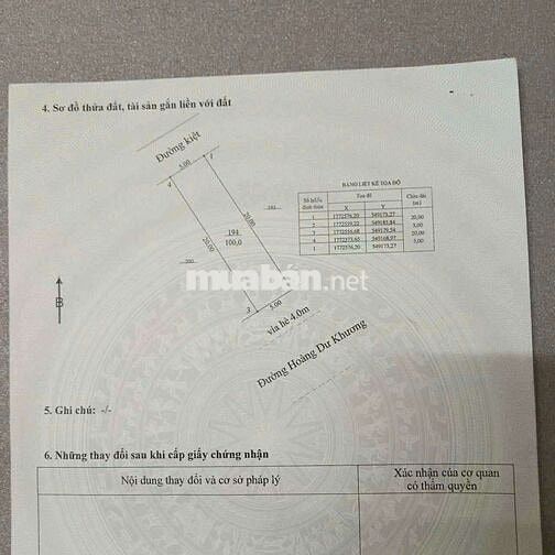 Bán đất 2 mặt tiền đường 7m5 Hoàng dư khương
