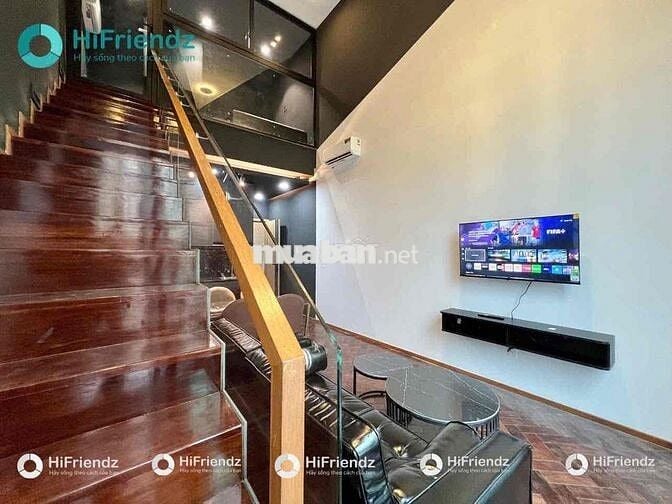 Căn hộ duplex full nội thất bancol DT 50m2 ngay Dương Quảng Hàm