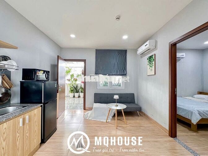 Căn hộ 1PN(50m2)  sân vườn full nội thất, thang máy _ Lê Văn Sỹ Quận 3