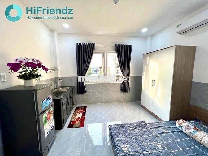 Cho thuê căn hộ mini cửa sổ trời mới xây sát trường NTTU Quận 12