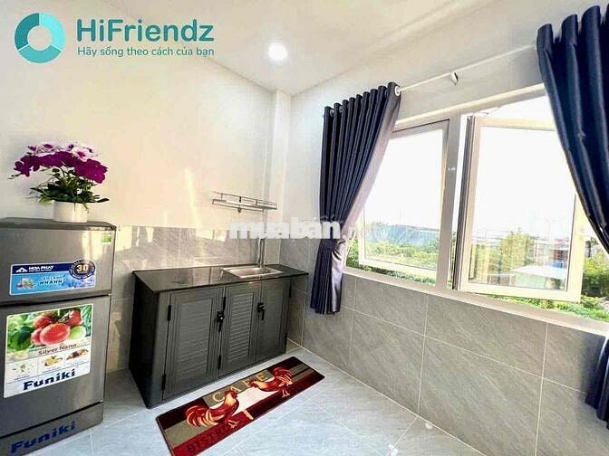 Cho thuê căn hộ mini cửa sổ trời mới xây sát trường NTTU Quận 12