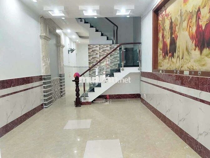 Nhà Hẻm 6m Thông 4x16 3lầu 4pn 3wc