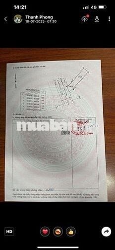 BÁN ĐẤT MT TRƯƠNG THỊ NHƯ- HÓC MÔN- 110M2- CHỈ 4,35 TỶ