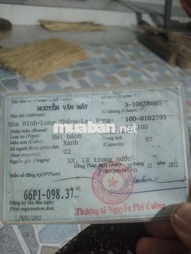 Cần bán chiếc xe cũ cho ai cần về trở đồ
