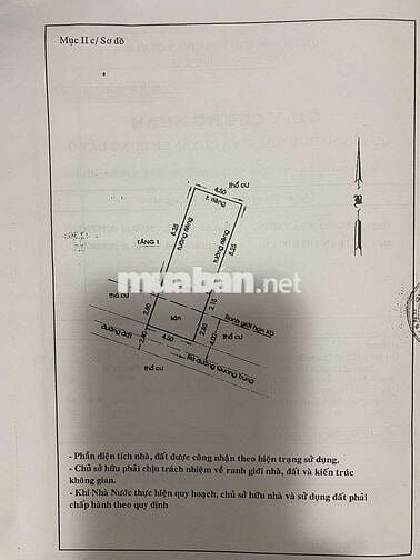 Nhà 1 trệt, 1 sân, 2 lầu, 4pn, 2wc, dtsd 133m2, p14.GV