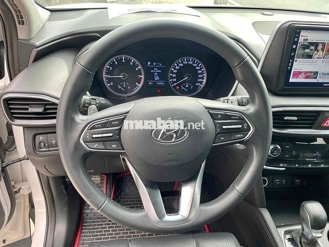 Hyundai SantaFe 2021 Trắng máy Xăng