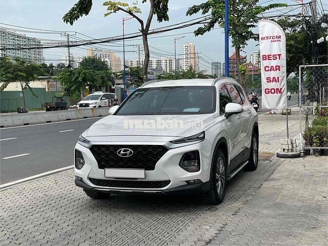 Hyundai SantaFe 2021 Trắng máy Xăng