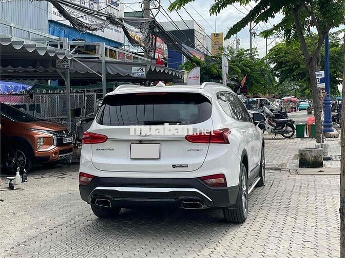 Hyundai SantaFe 2021 Trắng máy Xăng