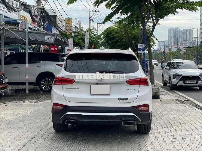 Hyundai SantaFe 2021 Trắng máy Xăng