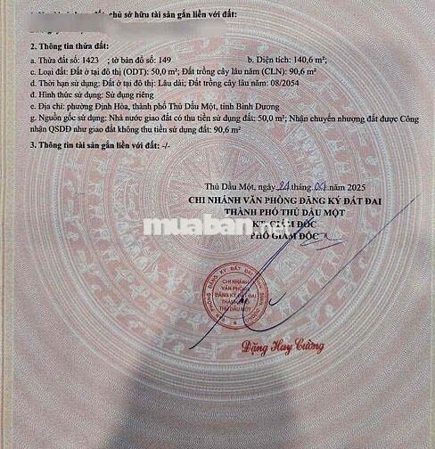 Nhà giá rẻ Định Hoà BD cũ. ( Chánh Hiệp mới) 10x15 thổ cư 50m