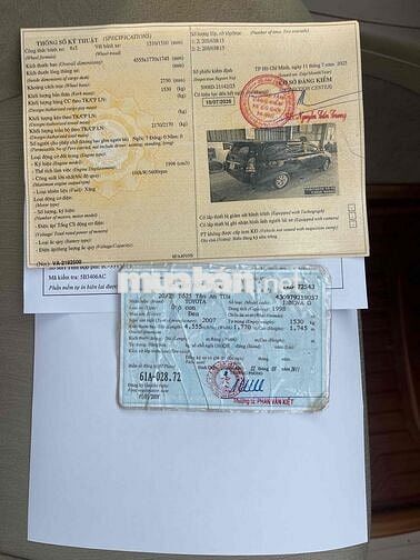 Toyota Innova 2007 G ngay chủ bán