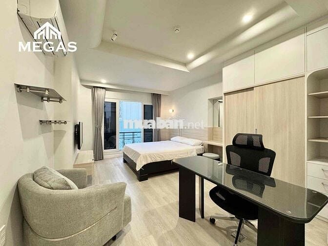 CHO THUÊ CĂN HỘ 1PN BANCONG 55m2 - GẦN VÒNG XOAY LÝ THÁI TỔ, QUẬN 3