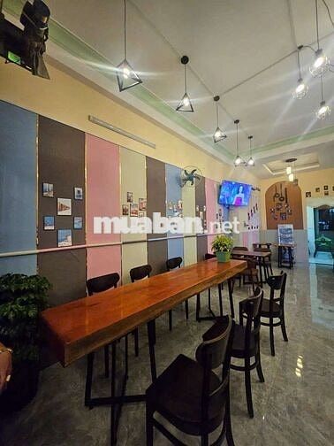 sang quán cafe 6*16 trệt 2 lầu 3pn mặt tiền đường lớn