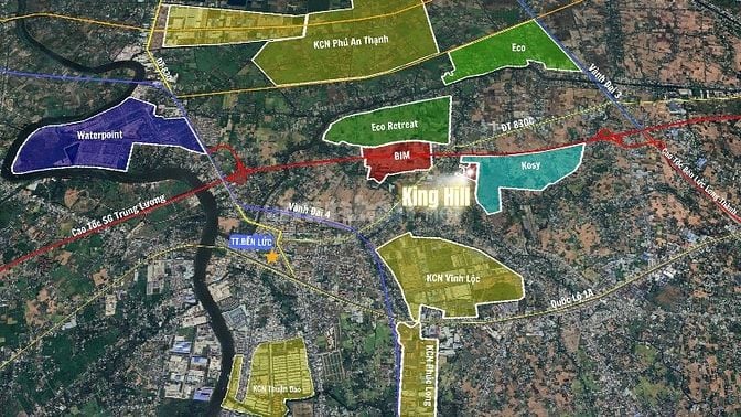 Đất dự án Bến Lức Long An The Solia - vành đai 4- trung tâm khu đô thi
