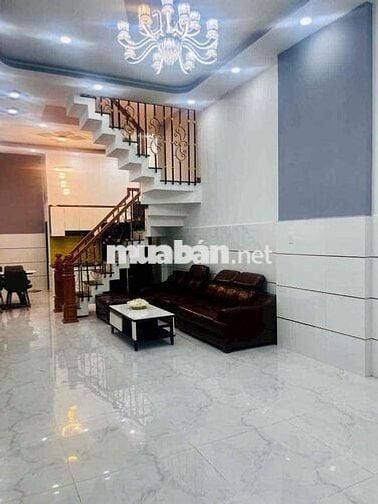 NHÀ MẶT HẺM THÔNG Ô TÔ - GẦN NGÃ TƯ BỐN XÃ, DT: 4m x 13m (52m²). 3tam
