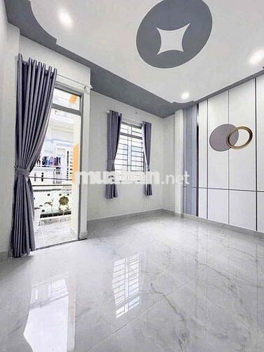 NHÀ MẶT HẺM THÔNG Ô TÔ - GẦN NGÃ TƯ BỐN XÃ, DT: 4m x 13m (52m²). 3tam