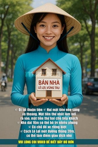 Bán nhà hai mặt hẻm, CÁCH LÊ LỢI MỘT ĐƯỜNG THẲNG 20m. 