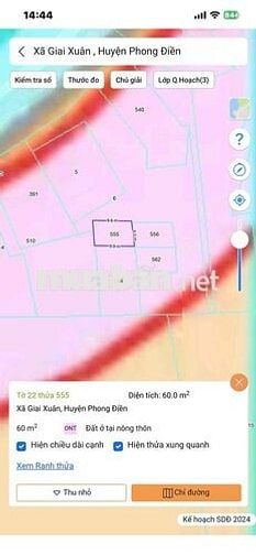 BÁN ĐẤT FULL THỔ CƯ GIAI XUÂN CẦN THƠ 6❌10 giá rẽ 480tr TL