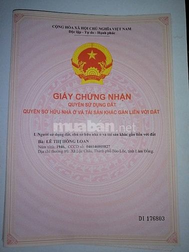 BÁN ĐẤT XÃ HÒA BẮC, HUYỆN DI LINH, TỈNH LÂM ĐỒNG CŨ