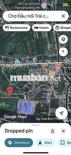Bán 868m2 Mặt Tiền Đường Nhựa 20m - Cụm Công Nghiệp Xã Mỹ Hiệp