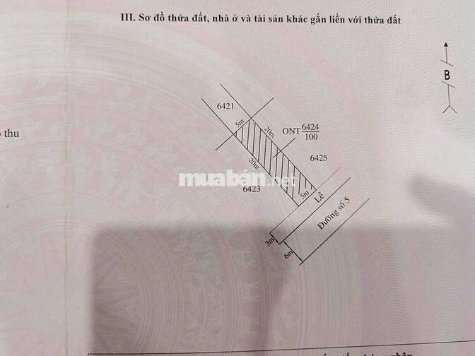 Đất Nền 100m2  Đường số 5 KDC Phước Đông, Cần Đước, Long An