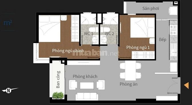Cho thuê căn hộ Him Lam Phú An