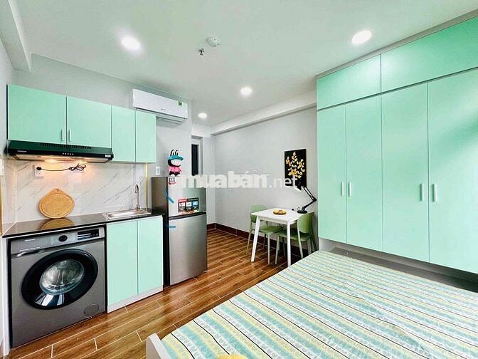 ĐẲNG CẤP SỐNG TRẺ – STUDIO FULL NỘI THẤT, MÁY GIẶT RIÊNG GẦN EMART