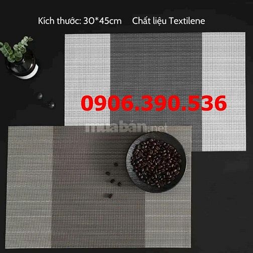Chuyên phân phối sỉ & lẻ tấm lót bàn ăn,miếng lót ly chén dĩa các loại