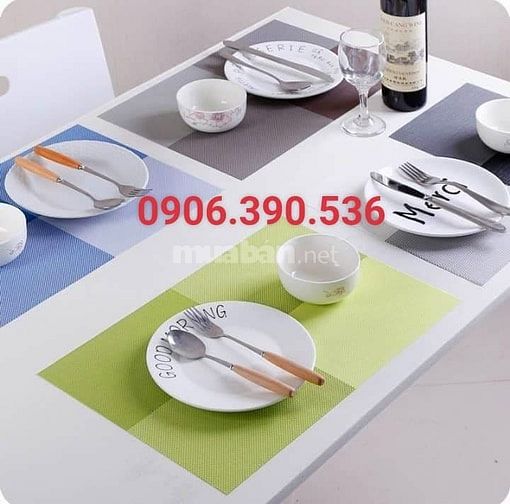 Chuyên phân phối sỉ & lẻ tấm lót bàn ăn,miếng lót ly chén dĩa các loại