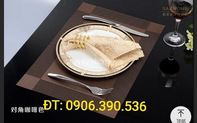 Chuyên phân phối sỉ & lẻ tấm lót bàn ăn,miếng lót ly chén dĩa các loại