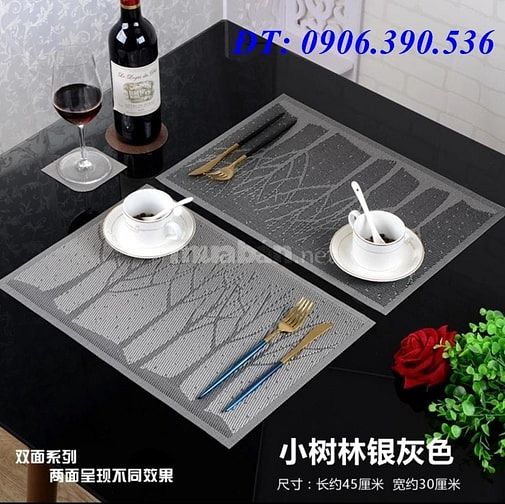 Chuyên phân phối sỉ & lẻ tấm lót bàn ăn,miếng lót ly chén dĩa các loại