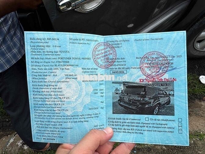 2009 Toyota Fortuner V chính chủ BSTP đẹp
