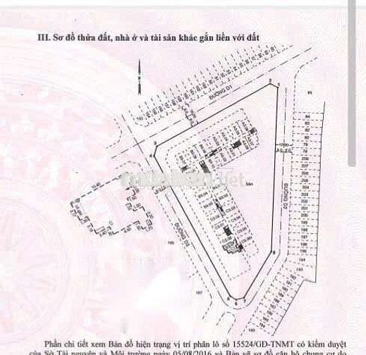 BÁN CHUNG CƯ LÔ GÓC, GIÁ CHỈ : 2.75 TỶ (67,3M2) PHẠM VĂN ĐỒNG, THỦ ĐỨC