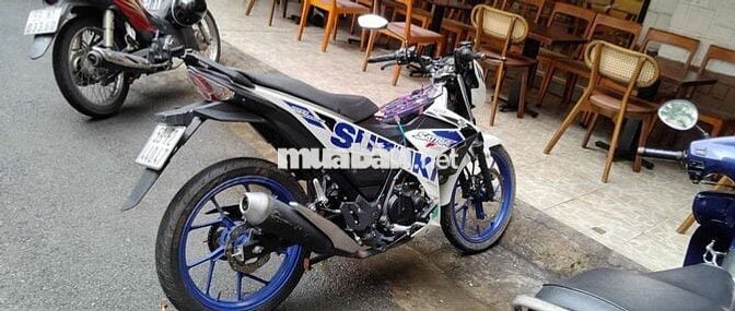 Suzuki raider F1500, Trắng Đen Xanh 2020