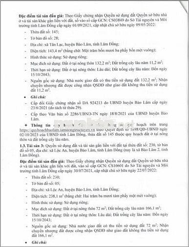 BĐS xã Bảo Lâm 2, tỉnh Lâm Đồng